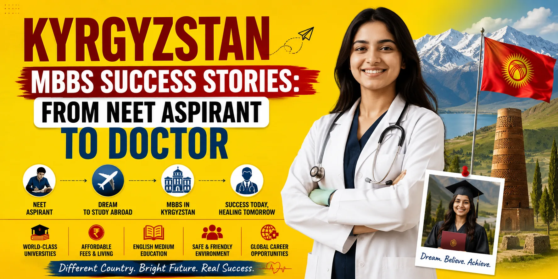 Kyrgyzstan MBBS Success Tales: From NEET Aspirant to Physician